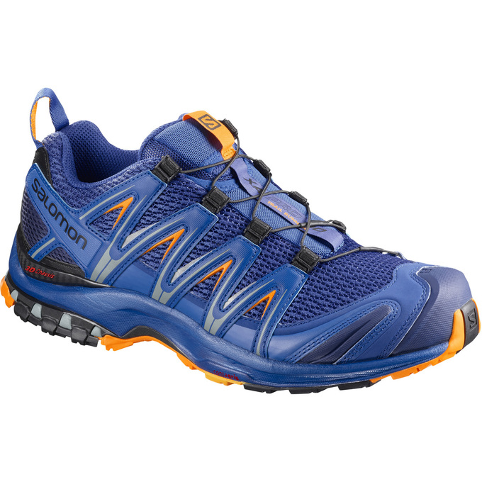 SALOMON XA PRO 3D Philippines - Men's Trail Running Shoes - Deep Blue | 028345-IBV